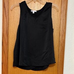lunya black sleep tank top tulip 100% silk